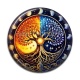 Cabochon Résine - arbre de vie- cabochon verre ou résine, porte clé