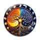 Cabochon Verre - arbre de vie- cabochon verre ou résine, porte clé