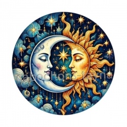 soleil lune- plusieurs supports
