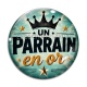 Cabochon Verre - un parrain en or- cabochon verre ou résine