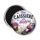Magnet's - une caissière qui déchire-- cabochon verre ou résine, porte clé