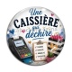 Cabochon Verre - une caissière qui déchire-- cabochon verre ou résine, miroir