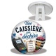 Trépied - une caissière qui déchire-- cabochon verre ou résine, miroir