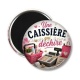 Magnet's - une caissière qui déchire-- cabochon verre ou résine, magnet