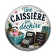 Cabochon Résine - une caissière qui déchire-- cabochon verre ou résine, pendentif