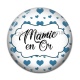Cabochon Résine - mamie en or