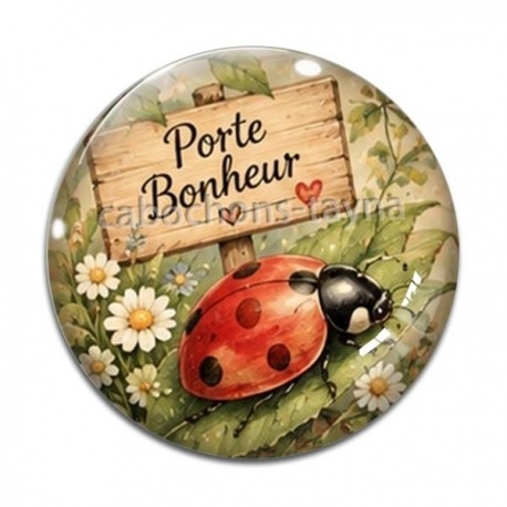 Cabochon Verre - une caissière qui déchire- cabochon verre ou résine, miroir