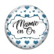 Cabochon Verre - mamie en or