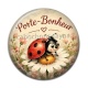 Cabochon Résine - porte bonheur coccinelle- cabochon verre ou résine, magnet
