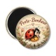 Magnet's - porte bonheur coccinelle- cabochon verre ou résine, magnet
