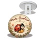 Trépied - porte bonheur coccinelle- cabochon verre ou résine, magnet