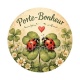 porte bonheur coccinelle- cabochon verre ou résine- pendentif