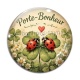 Cabochon Verre - porte bonheur coccinelle- cabochon verre ou résine- pendentif