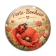 Cabochon Verre - porte bonheur coquelicot- cabochon verre ou résine, porte clé