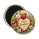 Magnet's - porte bonheur- cabochon verre ou résine, miroir