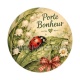 porte bonheur- cabochon verre ou résine, porte clé