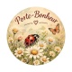 porte bonheur- cabochon verre ou résine, pendentif