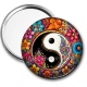 Miroir de poche - yin yang- cabochon verre ou résine, pendentif