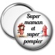 Miroir de poche - super maman et super pompier