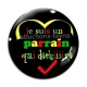 Cabochon Verre - je suis un parrain qui déchire