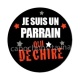 je suis un parrain qui déchire- cabochon verre ou résine, pendentif