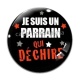 Cabochon Verre - je suis un parrain qui déchire- cabochon verre ou résine, pendentif