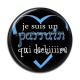 Cabochon Résine - je suis un parrain qui déchire- cabochon verre ou résine, pendentif