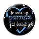 Cabochon Verre - je suis un parrain qui déchire- cabochon verre ou résine, pendentif