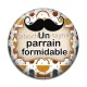 Cabochon Résine - un parrain formidable- Cabochon verre ou résine, porte clés