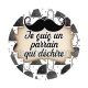 je suis un parrain qui déchire- Cabochon verre ou résine, pendentif