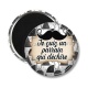 Magnet's - je suis un parrain qui déchire- Cabochon verre ou résine, pendentif