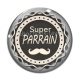Cabochon Verre - super parrain- Cabochon verre ou résine