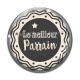 Cabochon Verre - le meilleur parrain- cabochon verre ou résine