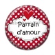 Cabochon Résine - parrain d'amour- Cabochon verre ou résine, magnet