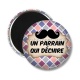 Magnet's - un parrain qui déchire- cabochon verre ou résine, pendentif