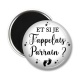 Magnet's - et si je t'appelais parrain- cabochon verre ou résine, pendentif