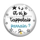 Cabochon Verre - et si je t'appelais parrain