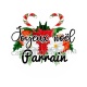 joyeux noël parrain- cabochon verre ou résine, pendentif