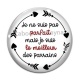 Cabochon Verre - je ne suis pas parfait mais je suis le meilleur parrain