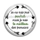 Cabochon Verre - je ne suis pas parfait mais je suis le meilleur parrain