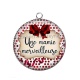 Pendentif Cabochon Argent - une mamie merveilleuse