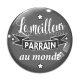 Cabochon Verre - le meilleur parrain au monde