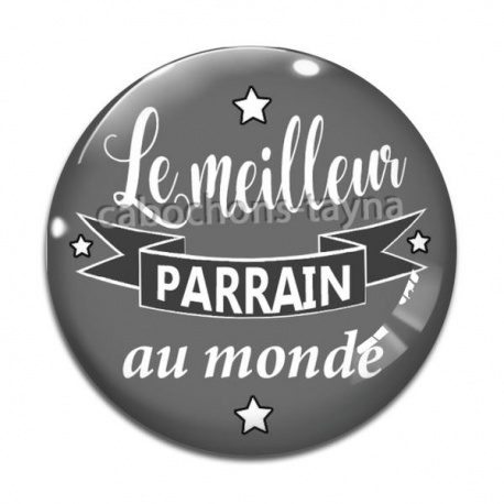Cabochon Verre - le meilleur parrain au monde