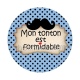 mon tonton est formidable- cabochon verre ou résine, pendentif