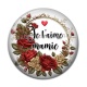 Cabochon Résine - je t'aime mamie
