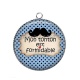 Pendentif Cabochon Argent - mon tonton est formidable