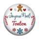 Cabochon Résine - joyeux noel tonton
