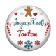 Cabochon Verre - joyeux noel tonton