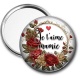 Miroir de poche - je t'aime mamie