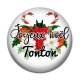 Cabochon Résine -  joyeux noel tonton